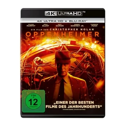 Image of Oppenheimer. 4K UHD: Ultra HD Blu ray +