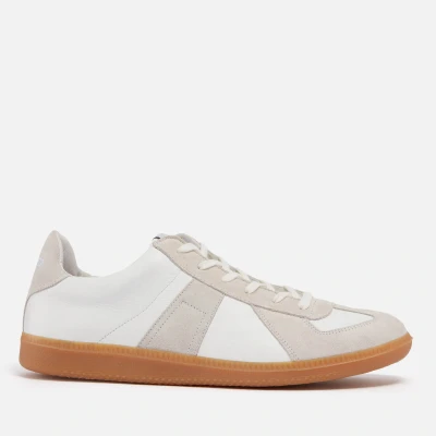 Image of Novesta Men&#039;s German Army Leather and Suede Trainers UK 7