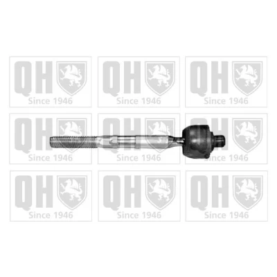 Image of 32216762243, 32216762244 Inner Tie Rod QUINTON HAZELL QR3532S M18x1.5 246mm BMW: 3 Coupe, Convertible, Saloon