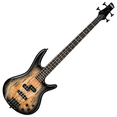 Image of Ibanez GIO Series GSR200SM NGT Electric Bass Guitar with Boost Spalted Maple Natural Grey Burst