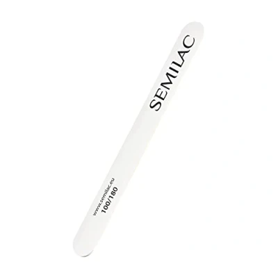 Image of Semilac Wooden Nail File, Number 100/180, White