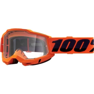 Image of 100% ACCURI 2 OTG Neon/Orange Glasses Clear Lens