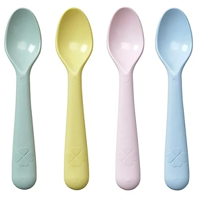 Image of Ikea Kalas Spoon (Mixed Colours) Set of 4