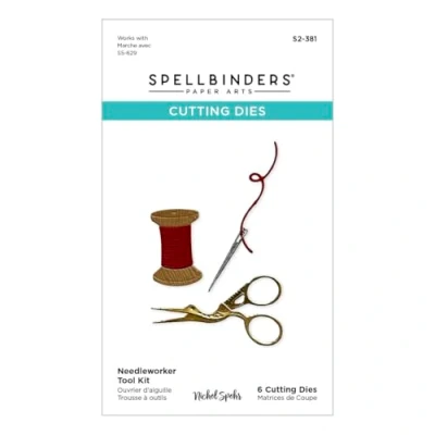Image of Spellbinders S2 381 Needleworker Tool Kit Etched Dies from The Nichol&#039;s Needlework Collection by Nichol Spohr