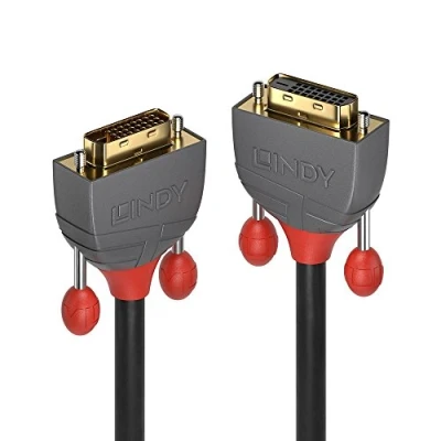 Image of LINDY 36232 DVI D Dual Link Extension Cable Anthra Line Black, 2m