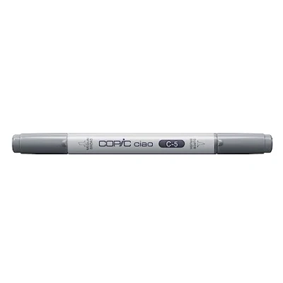 Image of Copic Ciao Coloured Marker Pen (C 5) Cool Gray No.5, For Art &amp; Crafts, Colouring, Graphics, Highlighter, Design, Anime, Professional Beginners, Supplies Colouring Books