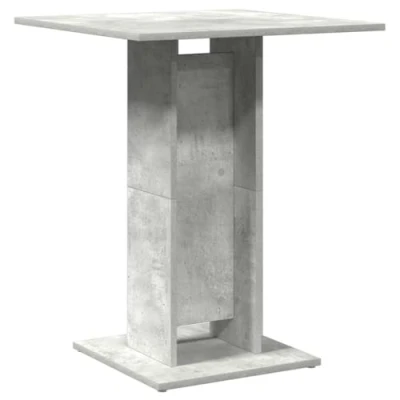 Image of vidaXL Bistro Table 60x60x75 cm in Concrete Grey Stylish and Versatile Engineered Wood Furniture for Dining Room &amp; Kitchen Scandinavian Inspired Design