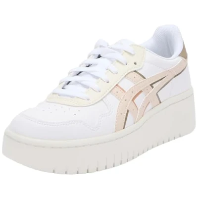Image of Asics Womens Japan Pf Sneaker, White Summer Dune, 4 UK