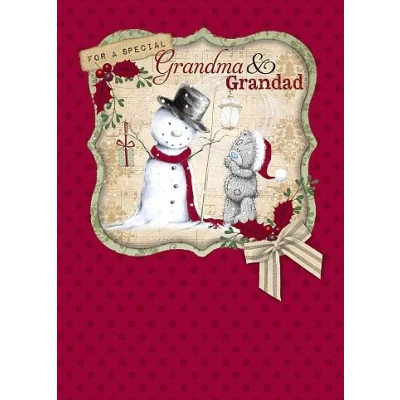 Image of Me to You Bear Special Grandma and Grandad Christmas Card