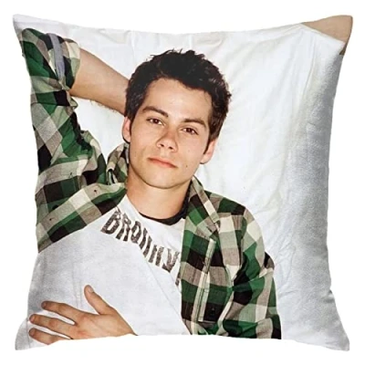 Image of Dylan Obrien Pillow Covers Double Sided Plush Cases Dorm Decor for Bedroom Living Room 45cmx45cm