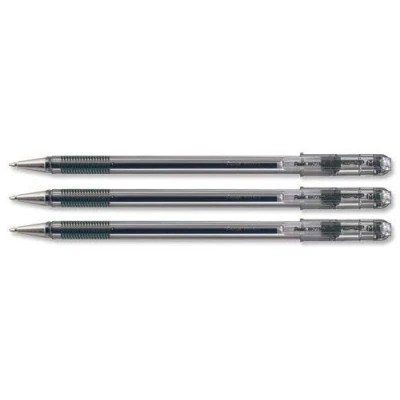 Image of Pentel Superb Ball Point Pen Fine 0.7mm Tip 0.25mm Line Green BK77 (Pack of 12)