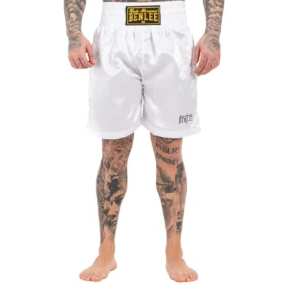 Image of BENLEE Rocky Marciano Men&#039;s Plain Boxing Trousers, White, XL Kurz