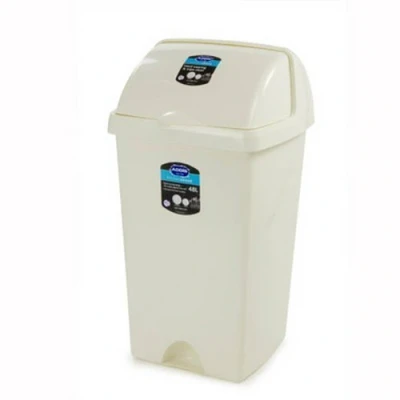 Image of Addis Roll Top Plastic Waste Refuse Kitchen Bin Linen 48L