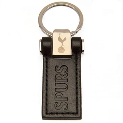 Image of Tottenham Hotspur FC Keyring (One Size) (Black/Gold), black/gold