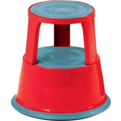 Image of Lincoln Red Metal Kick Stool