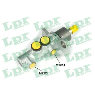 Image of 8D2611021A Master Cylinder LPR 1054 25,4mm Grey Cast Iron 10 x 1 (1), 12 (1) AUDI: A6 C5 Avant, Allroad C5, VOLKSWAGEN: Passat B5 GP Saloon