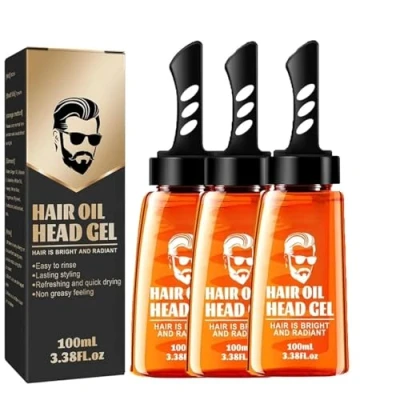 Image of One comb shaping Styling Gel Comb,Long Lasting Men&#039;s Hair And Wax,2 in 1 Wax Band Comb,Strong Hold Cream