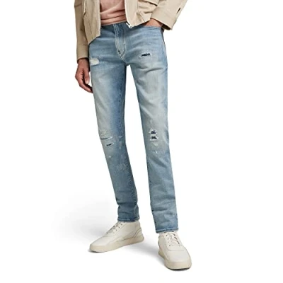 Image of G STAR RAW Men&#039;s Revend FWD Skinny Jeans, Blue (sun faded denver restored D20071 C051 G021), 32W / 32L