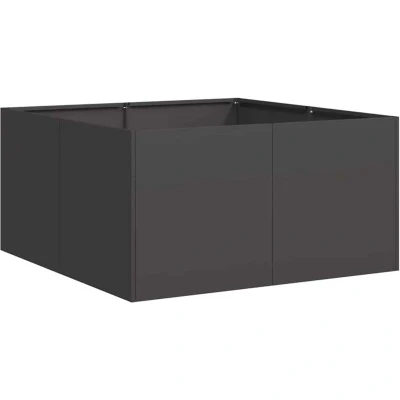 Image of vidaXL Planter Black 80x80x40 cm Cold rolled Steel