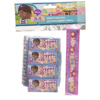 Image of Disney Junior Amscan Doc McStuffins 20 Piece Stationery Pack Party Accessory