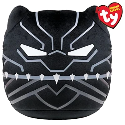 Image of TY Marvel Avengers Black Panther Squish A Boo 10 Inches Licensed Squishy Beanie Baby Soft Plush Toys Collectible Cuddly Stuffed Teddy