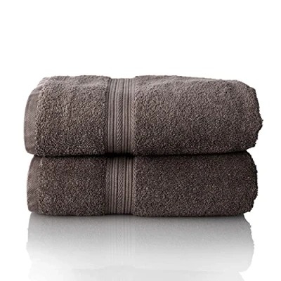 Image of Glart Premium Set of Terry Hand Towels, Colour: Anthracite, 2X Sauna Towels 70 X 200 cm