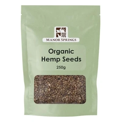 Image of Organic Hemp Seeds 250g by Manor Springs