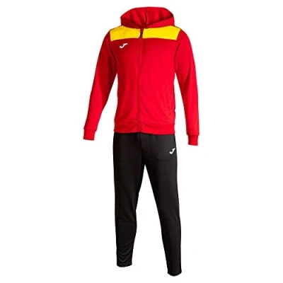 Image of Joma Men&#039;s Phoenix II Tracksuit, Red, Yellow, Black, M