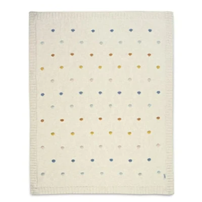 Image of Mamas &amp; Papas Small Knitted Blanket, Spot Multi