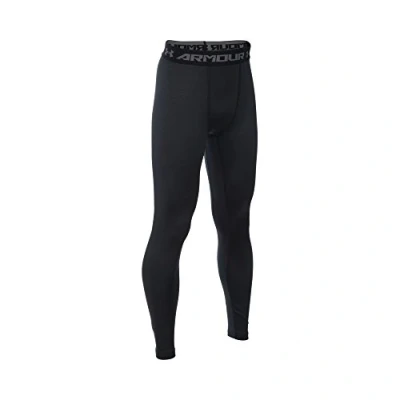Image of Under Armour Boy&#039;s ColdGear Leggings Black, Large/Youth