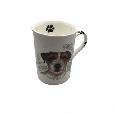 Image of New Single Bone China Jack Russell Terrier Mug