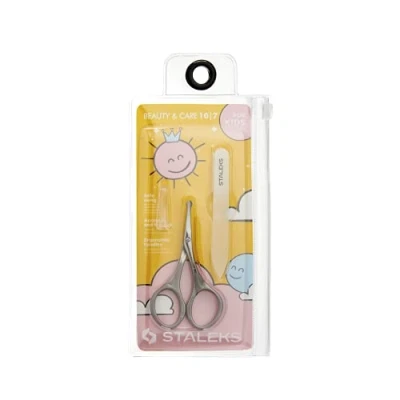 Image of Children Set of Matte Scissors + Nail File Staleks Manicure Pedicure Kids SBC 10/7