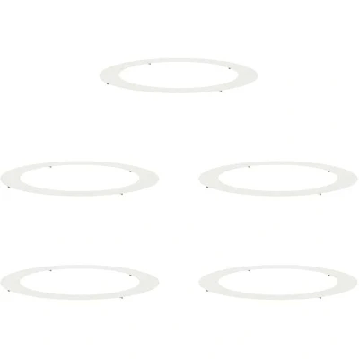 Image of vidaXL White Planters Plastic Large Planter Round