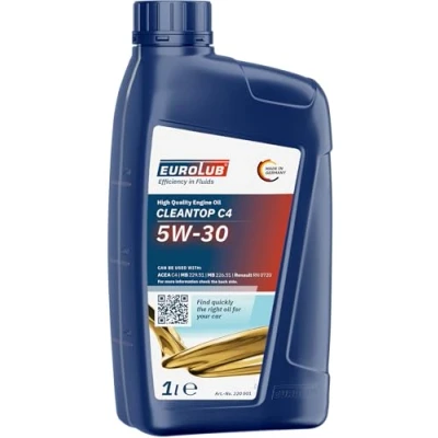 Image of EUROLUB CLEANTOP C4 SAE 5W 30 Engine Oil, 1 Liter
