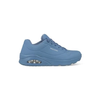 Image of Skechers Mens Uno Stand On Air Trainers, Denim Durabuck Mesh, 13 UK