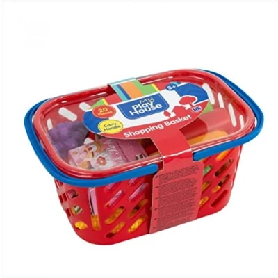 Image of My Play House Shopping Basket With Handle. Pretend Food &amp; Role Playing Kitchen