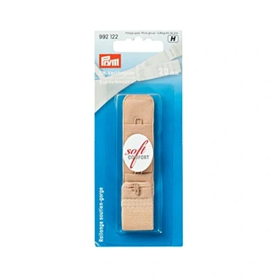 Image of Prym Bra Extender Hooks, Cotton, Flesh, 14 x 6.7 0.5 cm