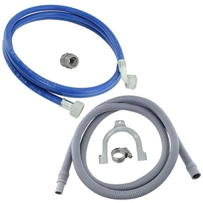 Image of First4spares Universal Fill Water Pipe and Drain Hose Extension Kit for Zanussi Washing Machines (2.5m)