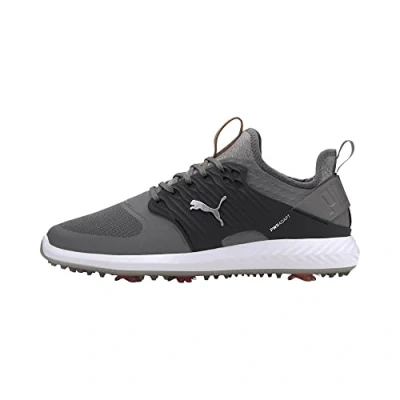 Image of PUMA Men&#039;s Ignite Pwradapt Caged Golf Shoes, Quiet Shade Bronze Black, 6.5 UK