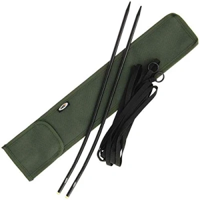 Image of DNA Leisure NGT Carp Fishing Tackle Glow in Dark Tips CNC Distance Marker Sticks 12ft String &amp; Case