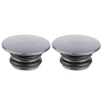 Image of Handlebar Bar End Plugs s Cycling Durable Aluminium Alloy Plug Handle Perfect replacement for Most ycle, Mountain Bike, Road MTB, BMX (Titanium)