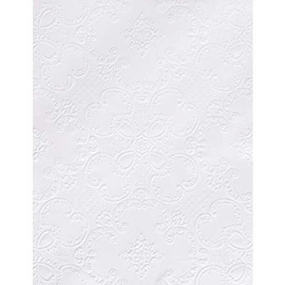 Image of Brewster RD0137 Anaglypta Paintable Og Styled Squares Wallpaper, 21 Inch by 396 Inch, White