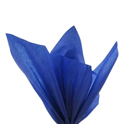 Image of A4 Tissue Paper 100 Sheets for Gift Wrap Party Craft Acid Free (Blue)