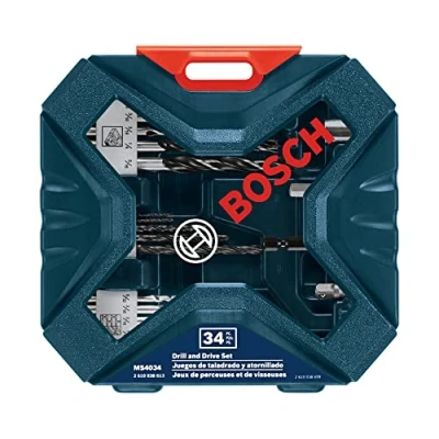 Image of BOSCH MS4034 Drilling and Driving Set (34 Piece), Black