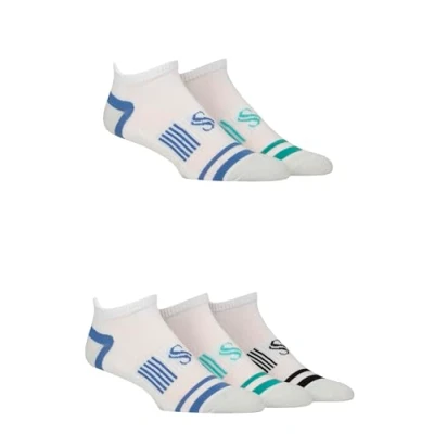 Image of Mens 5 Pair SOCKSHOP Sport Performance Technical Socks White 7 11
