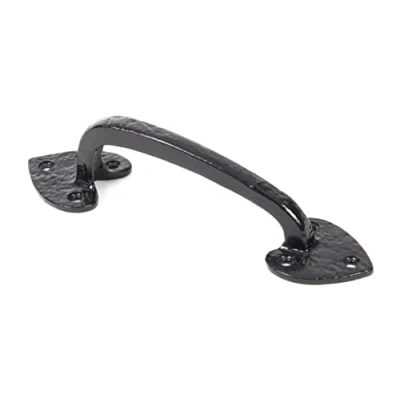 Image of From The Anvil Black Cast 8 Inch Gothic Pull Handle