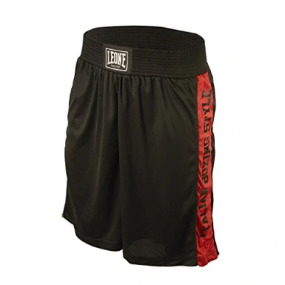 Image of LEONE 1947, Boxing Shorts, Unisex Adult, Black, M, AB739