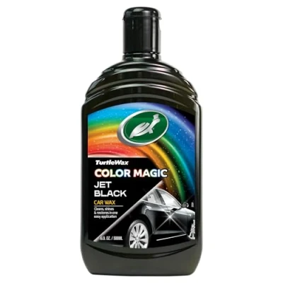 Image of Turtle Wax 52708 Color Magic Car Paintwork Polish Restores Colour &amp; Shine Black 500ml