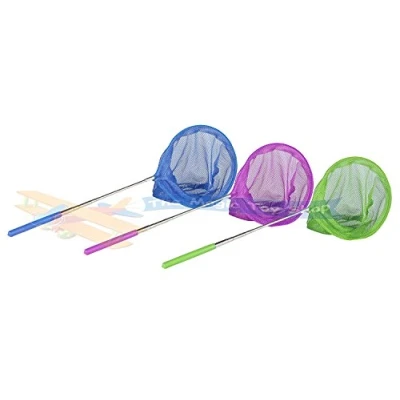 Image of Kids Extendable Fishing Net Butterfy Bug Insect Telescopic Handle Garden Toy Ideal present choice of colours (Blue)
