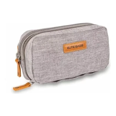 Image of Elite Bags Diabetic Case for Isothermal Diabetics, Cold Gel Included, Multiple Compartments, Grey, 17 x 10 6 cm